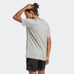 adidas Men’s Essentials Single Jersey 3-Stripes T-Shirt – Medium Grey, K2(B451T)