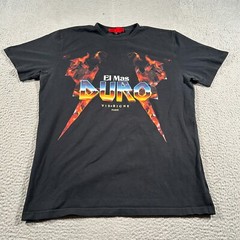 Vie Riche Shirt Men XL Black El Más Duro Flame Music Hip Hop Rock Pullover Tee