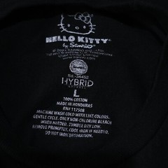 Hello Kitty Tokyo Speed by Sanrio Hybrid Apparel Black T-Shirt Used Size L