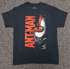 Ant Man MCU NEW Shirt Size Large Marvel Comics Movie Mask Logo Paul Rudd 2015