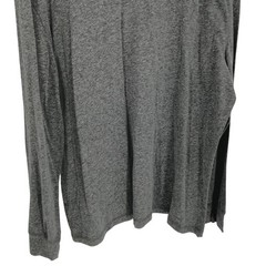 UntuckIt Mens Long Sleeve Notch Neck Gray Shirt Size XXL Marled Soft Comfort