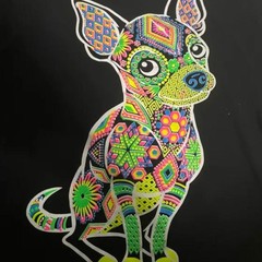 Yazbek Dog Black and Rainbow Tee T-shirt