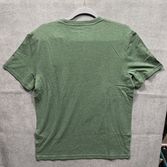 Lucky brand men’s t shirt medium green logo cotton polyester rayon new with tag