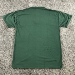 Vintage Russell Athletic Shirt Mens Small Dark Forest Green Henley NuBlend