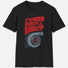 Turbo Whistle Addict Shirt Diesel Performance Turbocharger Graphic T-Shirt
