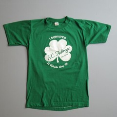 Vintage St Patrick’s Day Vtg Green T Shirt Atlanta Georgia 80s Single Stitch xs