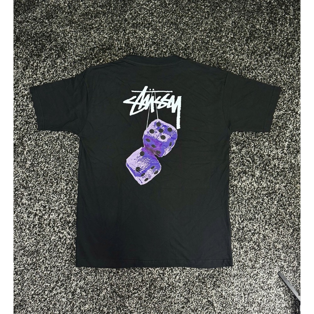 Stussy Black T-Shirt Unisex Size S-5XL FREESHIPS