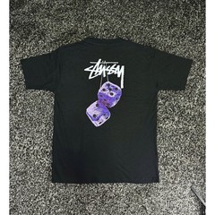 Stussy Black T-Shirt Unisex Size S-5XL FREESHIPS