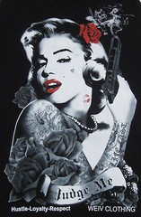 Marilyn Tank Top Rose Gun Hustle Tattoo Art Vest Tee Adult Men New
