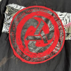 Levellers Custom Shirt Size 3XL Short Sleeve Black 19.5” Collar Punk Handmade
