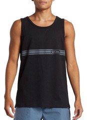 $30 Quiksilver Men’s Comp Stripe Tank Sleeveless Tee In Black Size S