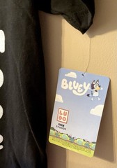 Bluey “Dance Mode” T-Shirt Unisex Adult Black with Bandit, Chili, Bluey + Bingo