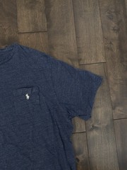 Polo Ralph Lauren Mens Size 3XLT Blue Crew Neck T-Shirt White Pony Short Sleeve