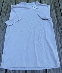 J.Crew Washed Short Sleeve T-Shirt Men’s Medium Light Beige Tan Cotton Blend NWT