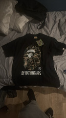 A Bathing Ape BAPE Men’s Black Graphic Logo T-Shirt Size M Regular New Tags