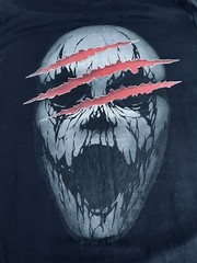 NWOT Brooklyn Vertical-Size Small Black Skull Horror Tee Shirt- Cotton- HH