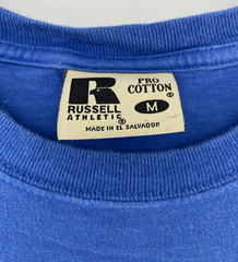Vintage 90s Russell Athletic Pro Cotton Front Pocket Shirt Men’s M Blue