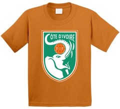 Ivory Coast Cote D’ivoire Soccer Futbol World Cup Logo Crest T Shirt