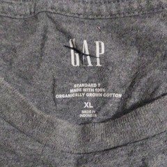 Gap Standard T Men’s Solid Gray Crew Neck Short Sleeve Pocket T-Shirt XL