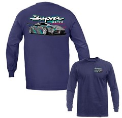 Supra Racer Imported Tuned Custom JDM Sports Car Long Sleeve T-shirt