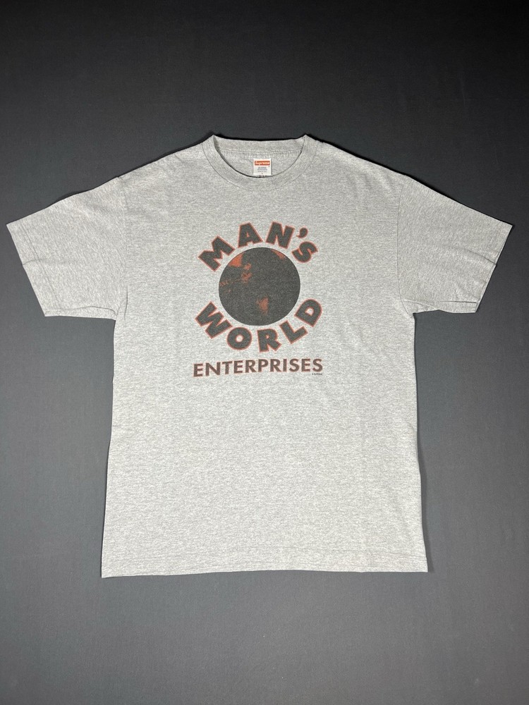 2007 Supreme RIP James Brown Man’s World Enterprises T-Shirt Gray Large Tee 07 L