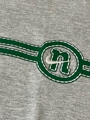 Vintage 2000’s Nike Ringer T Shirt Size Large Gray Tag Y2K Embroidered Swoosh