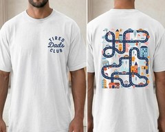Tired Dads Club Shirt, Construction Dad Shirt, Play Cars On Dads Back