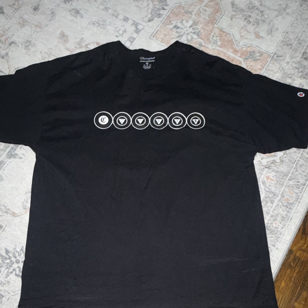 Champion Authentic Athleticwear Men’s 2XL Black Graphic Logo T-Shirt