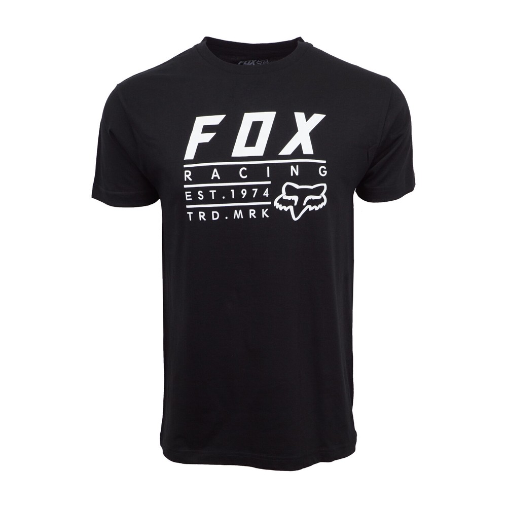 MENS RACING GRAPHIC T SHIRT ESTABLISHED TEE BLACK