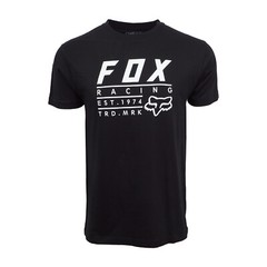 MENS RACING GRAPHIC T SHIRT ESTABLISHED TEE BLACK