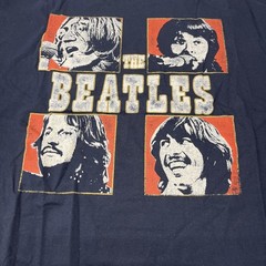 The Beatles Mens 2XL Black Graphic T-Shirt Apple Corps 2020 Band Tee Cotton