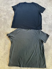 Lot of 2 Mott & Bow Shirts Mens 3XL Classic Crew Light Weight Black & Gray