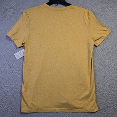 Lucky Brand ACDC Shirt Mens Medium Yellow Metal Fly On The Wall Music Rock NWT