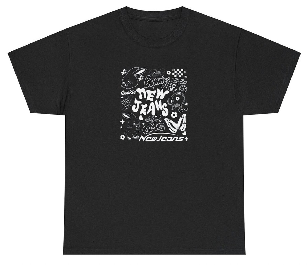 NewJeans Anime T Shirt Get Up 2nd EP Comeback New Jeans Bunnies Tokki Time Tee