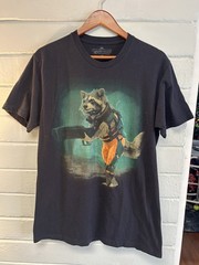 NEW MARVEL GUARDIANS OF THE GALAXY ROCKET Raccoon Tshirt Size Large