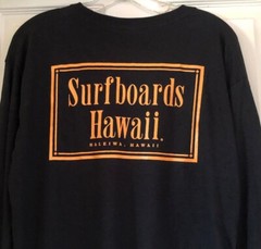 New Surfboards Hawaii Long Sleeved T-Shirt Original Classic, Two Vintage Designs