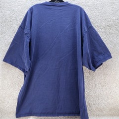 Notre Dame Mens 2XL Embroidered Logo T-Shirt Blue NCAA (see photo for flaw)