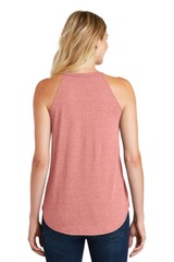 Floral Pineapple Ladies Tri Rocker Tank Top