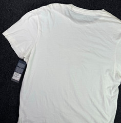 NEW True Religion Mens XL Graphic T-Shirt White Metallic Drippy Horseshoe NWT