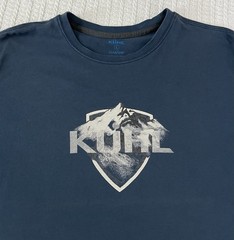 Kuhl Born In The Mountains Logo Organic Cotton Shirt LG 21” X 29” Wild Fibre
