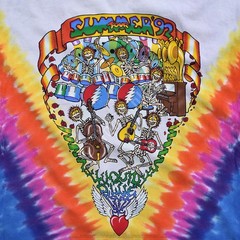 Grateful Dead Summer Tour 92 Tie-Dye T-Shirt Liquid Blue