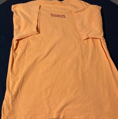 VTG OCEAN PACIFIC ORANGE BUBBLE LETTERING PURPLE BLUE RED YELLOW 1993 USA SIZE L