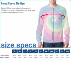 GRATEFUL DEAD-30TH ANNIVERSARY-TIE DYE LONG SLEEVE-2 SIDED T-SHIRT M-L-XL-XXL