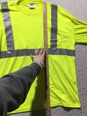 Corner Stone High Visibility T Shirt Mens 2XL Yellow Short Sleeve Crew Neck