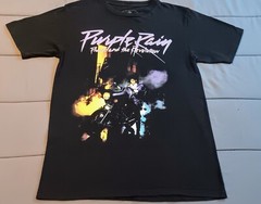 Prince Purple Rain Black Shirt For Men (Size S)