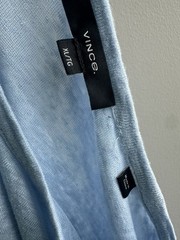 Vince. Blue Linen Knit Crew Neck Short Sleeve T-Shirt Men’s XL/TG Solid