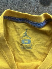 Jordan Air Jordan Flight Men’s Yellow Cotton Graphic Crew Neck T-Shirt M