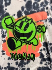 Pac-Man Tie-Dye Graphic T-Shirt By C-Life Group LTD