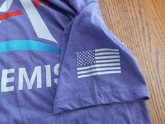 Artemis Purple T-Shirt * New ~ Space • Rockets Sz. Med