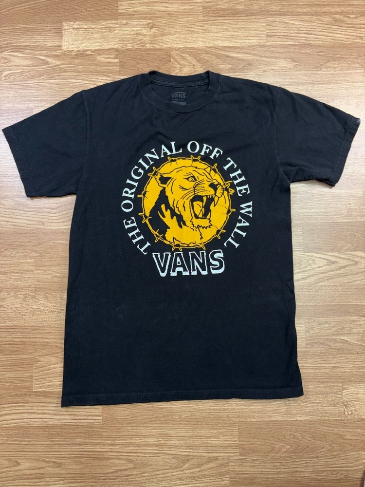 Vans Graphic T Shirt Small Black Logo Streetwear Skate